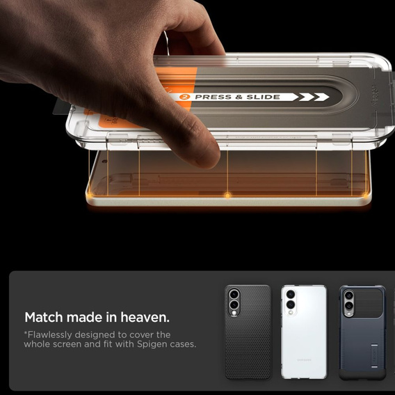 Szkło hartowane Spigen GLAS.tR EZ Fit do Samsung Galaxy S25 Edge – przezroczyste
