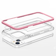 Etui ERBORD do iPhone 13 Mini, Hybrid Frame, różowe