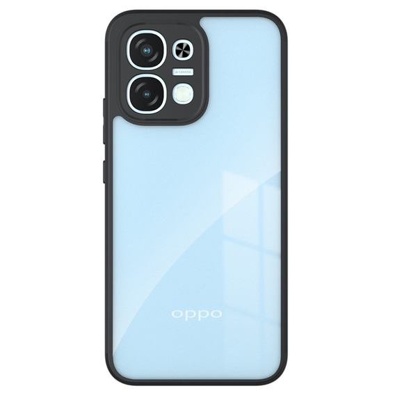 Etui do Oppo A6 Pro 5G, Fusion Hybrid, przezroczyste z czarną ramką