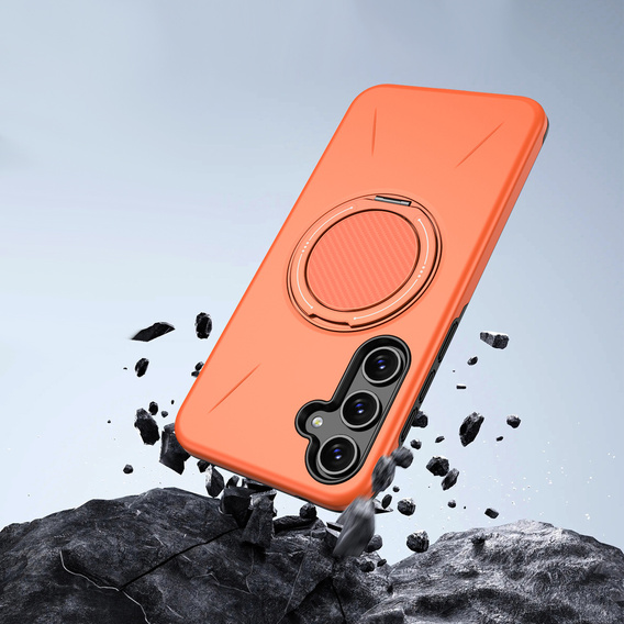Etui do Samsung Galaxy A57 5G, z podstawką, do MagSafe, pomarańczowe
