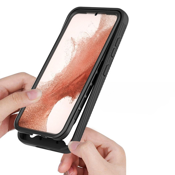 Etui do Samsung Galaxy S23, Shockproof, z folią, czarne