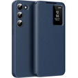 Etui z klapką do Samsung Galaxy S22, Smart View Wallet, niebieskie