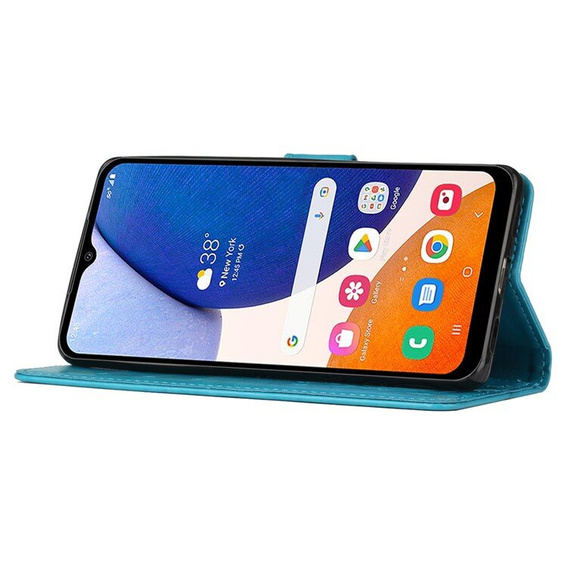 Etui z klapką do Samsung Galaxy A55 5G, Butterfly, niebieskie