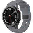 Pasek Silikonowy do Samsung Galaxy Watch 4/5/6/7/FE 40/42/43/44/45/46/47mm, Ciemny Szary