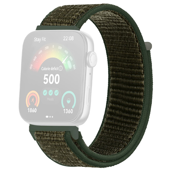 Pasek Nylonowy do Huawei Watch Fit 4 / 4 Pro / 3, Zielony