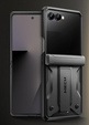 Etui do Samsung Galaxy Z Flip 7, Tongate MECH z klipsem, czarne