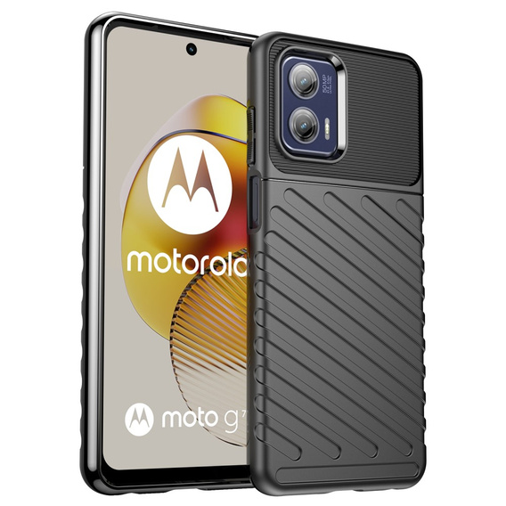 Etui do Motorola Moto G73 5G, Thunder, czarne