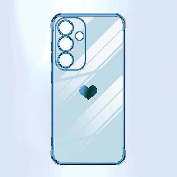 Etui do Samsung Galaxy S26 Plus, Electro heart, niebieskie