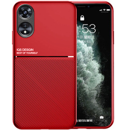 Etui do Oppo A17, z blaszką do uchwytów samochodowych, Czerwone