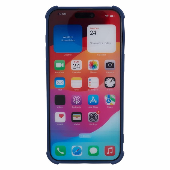 Etui silikonowe do iPhone 15 Pro Max, Magnetic, do MagSafe, granatowe