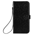 Etui z klapką do Xiaomi Redmi Note 14 4G, Wallet Rhombus, czarne