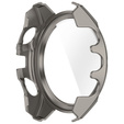 2w1 Etui + Szkło Hartowane do Garmin Fenix 8 43mm, Tytanowy / Niebieski