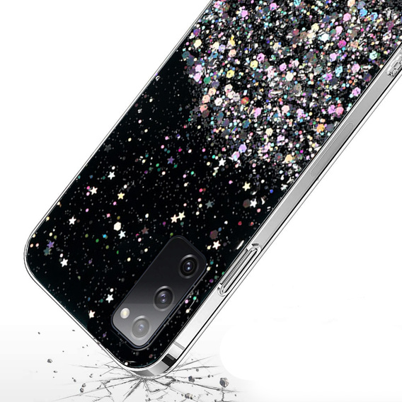 Etui do Samsung Galaxy S20 FE, Glittery, czarne