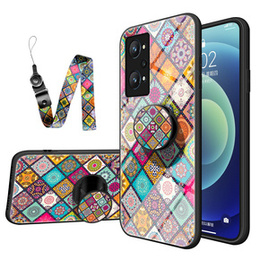 Etui Glass POP TPU do Realme GT 2 5G / GT Neo 2 / GT Neo 3T - Checkered Pattern