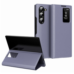 Etui z klapką do Samsung Z Fold6 5G, Smart View Wallet, lawendowe