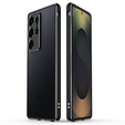 Etui bumper z metalową ramką do Samsung Galaxy S25 Ultra – srebrne