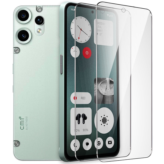 2x Szkło Hartowane do CMF Nothing Phone 2 Pro, ERBORD 9H Hard Glass, szybka