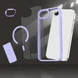 Etui do Iphone 16E, Kickstand Matt Case, do MagSafe, fioletowe