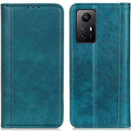 Etui do Xiaomi Redmi Note 12S, Wallet Litchi Leather, zielone