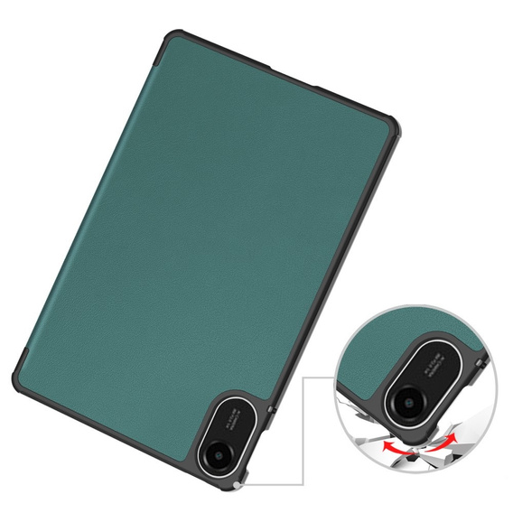 Etui z klapką do Xiaomi Redmi Pad 2 – z funkcją podstawki, zielone