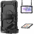 Etui do Samsung Galaxy Tab A7 Lite 8.7 T220 / T225, Pancerne z ochroną ekranu, Czarne