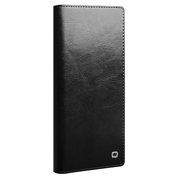 Etui z klapką do Samsung Galaxy S22 Ultra 5G, QIALINO Leather Wallet, czarne