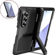 Etui pancerne do Samsung Galaxy Z Fold7 5G aluminiowe z podstawką i miejscem na rysik – czarne