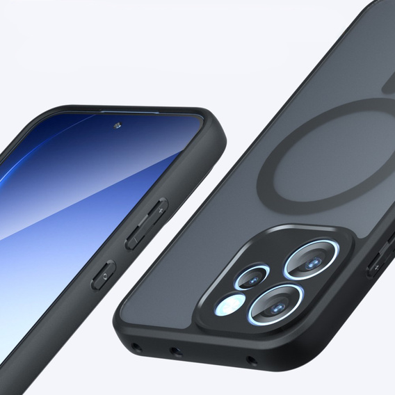 Etui do Oppo Reno 15 FS, do MagSafe, ERBORD Matt Case, czarny