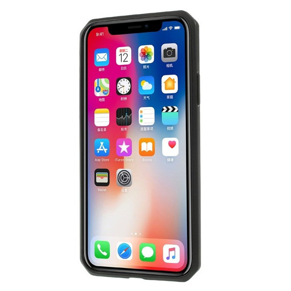 Czarne Etui PROTECTION SHELL Case do iPhone X / XS