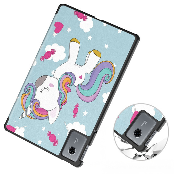 Etui do Lenovo Idea Tab 11" 2025 TB336FU TB336ZU, Smartcase, z funkcją podstawki, Jednorożec
