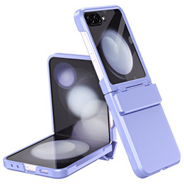 Etui do Samsung Galaxy Z Flip7 FE / Z Flip6, PC Case, ze szkłem, fioletowe