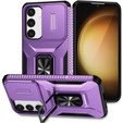 Etui do Samsung Galaxy S24, Slide Lens Lid, Fioletowe