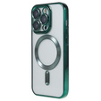 Zestaw Etui do iPhone 14 Pro Max, MagSafe Hybrid, zielone + Szkło
