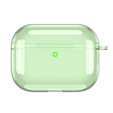 Etui silikonowe do AirPods Pro 3 z karabińczykiem, przezroczyste / zielone