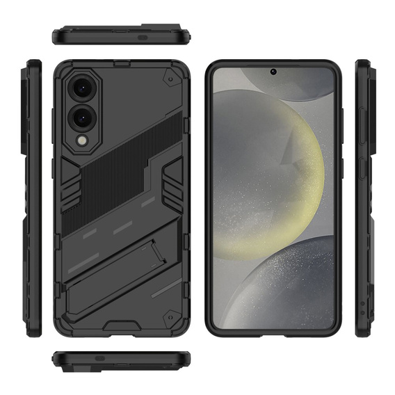 Etui do Samsung Galaxy S25 Edge, Military kickstand, czarne