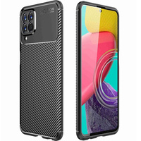 Etui do Samsung Galaxy M33 5G, Carbon Gel, czarne