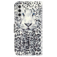 Etui z klapką do Samsung Galaxy A35 5G, Wallet, Leopard