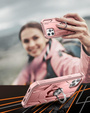 Etui pancerne do iPhone 12/12 Pro, Dexnor Ring Kickstand, różowe rose gold