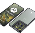 Etui do Motorola Edge 70, Fusion Hybrid, przezroczyste z czarną ramką