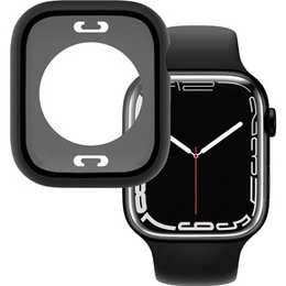 2w1 Etui + Szkło Hartowane do Apple Watch 7/8/9 45MM, Czarne