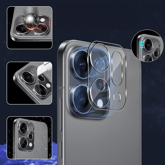 2x Szkło hartowane na aparat ERBORD do Oppo Reno 14, Przezroczyste