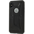 Czarne Etui PROTECTION SHELL Case do iPhone X / XS