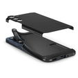 Etui Spigen do Samsung Galaxy A56 5G, Tough Armor, czarne + Szkło Hartowane 9H