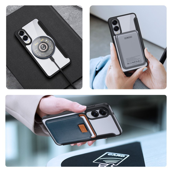 Etui Dux Ducis do Samsung Galaxy S25 Edge, Skin X Pro, MagSafe, czarne