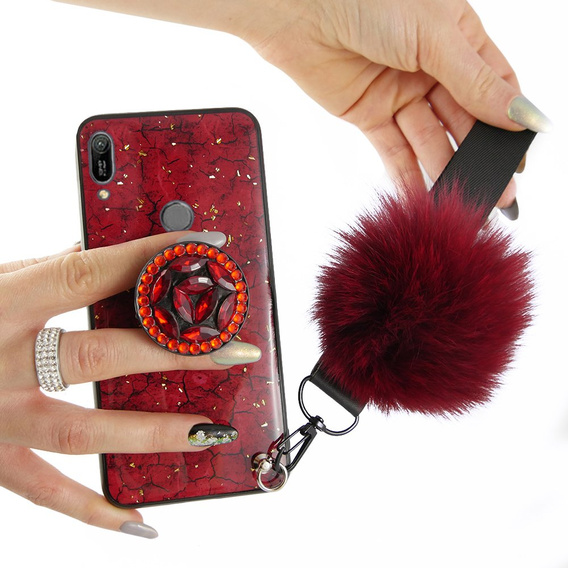 Etui Epoxy Gold Huawei Y5 2019 - Red