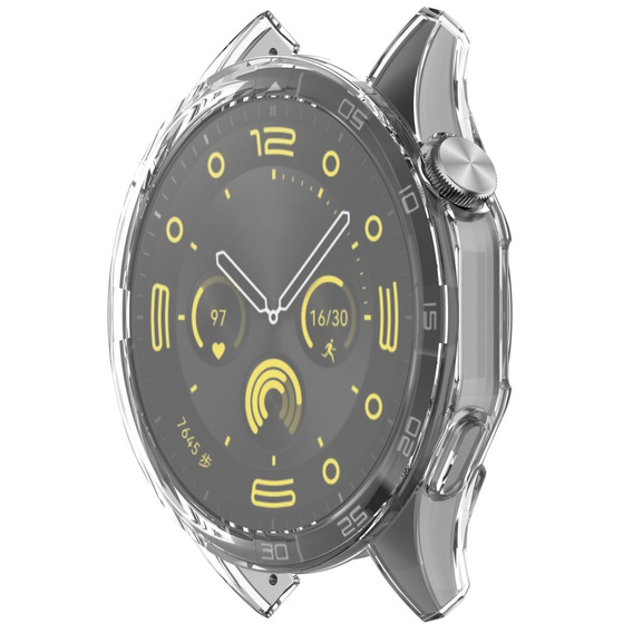 2w1 Etui z Osłoną na ekran do Huawei Watch GT 4 46mm, Przezroczyste