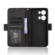 Etui z klapką do Oppo Reno 13 Pro, Card Slot, czarne