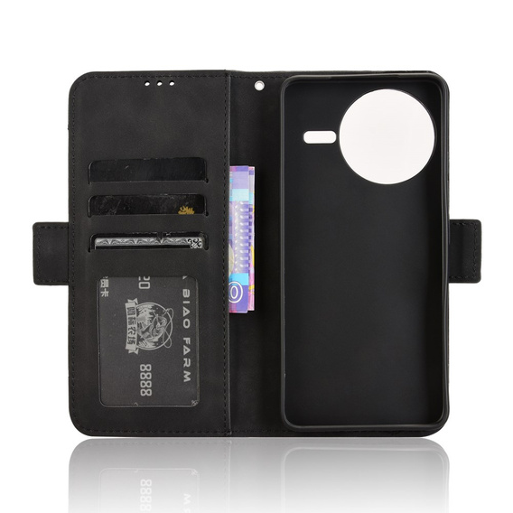 Etui z klapką do Xiaomi Poco F7 Pro, Card Slot, czarne