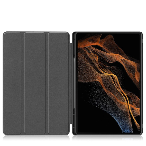 Etui do Samsung Galaxy Tab S10 Ultra, Smartcase z miejscem na rysik, czarne