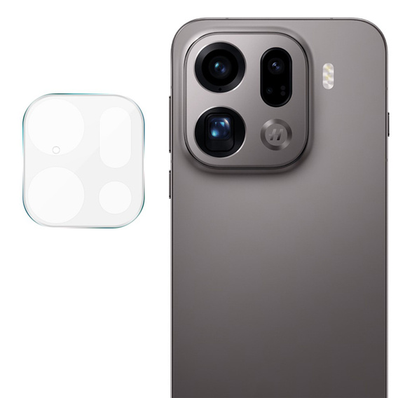 2x Szkło hartowane na aparat ERBORD do Oppo Find X9 Pro, Przezroczyste